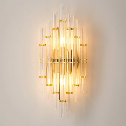 Tube Clear Crystal Wall Light - Nuvé