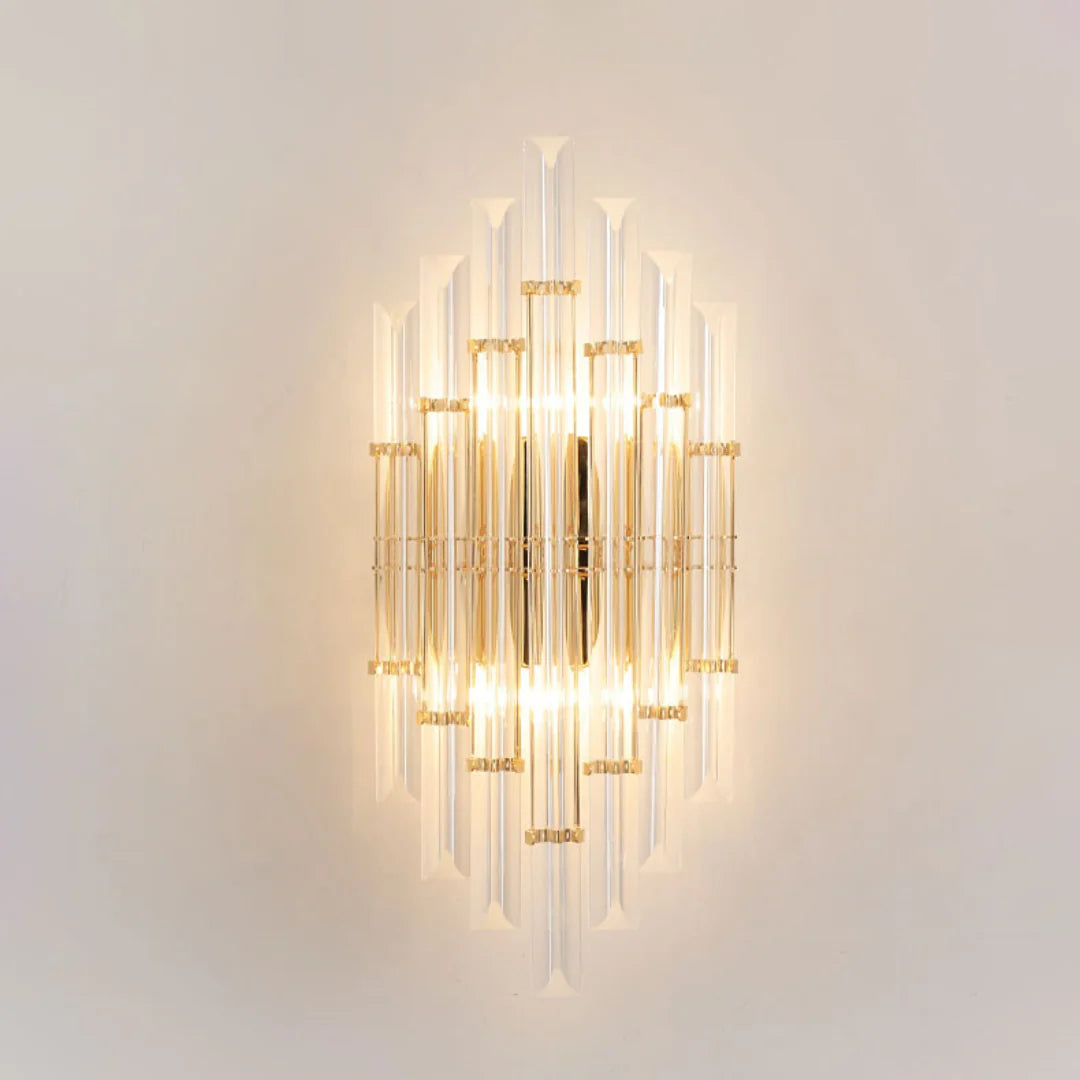 Tube Clear Crystal Wall Light - Nuvé