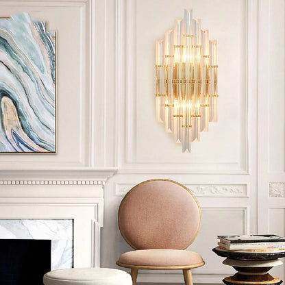 Tube Clear Crystal Wall Light - Nuvé