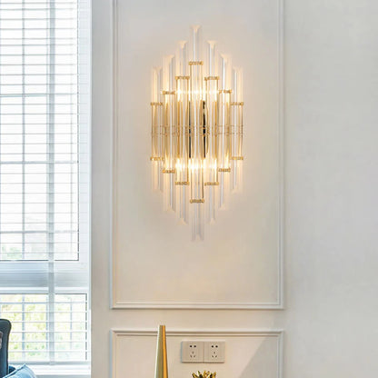 Tube Clear Crystal Wall Light - Nuvé
