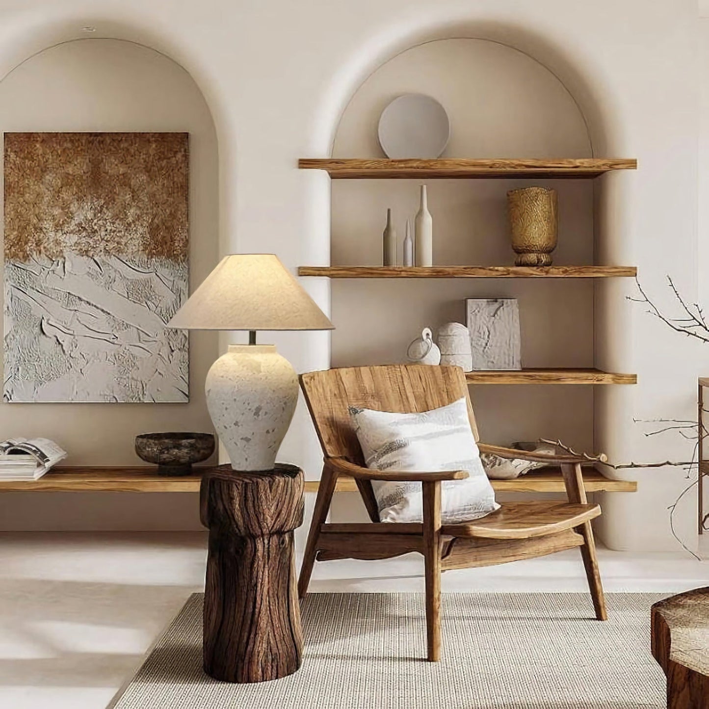 Tuscan Stone Table Lamp - Nuvé