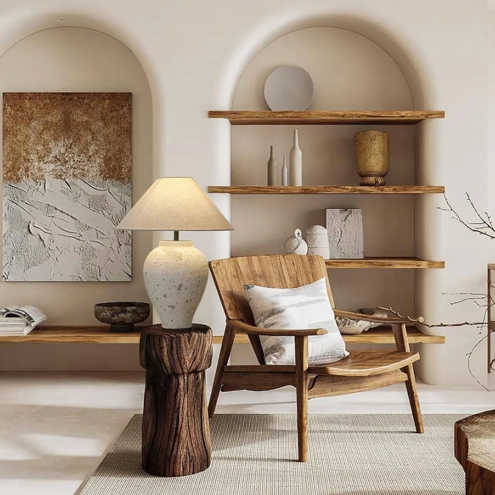 Tuscan Stone Table Lamp - Nuvé