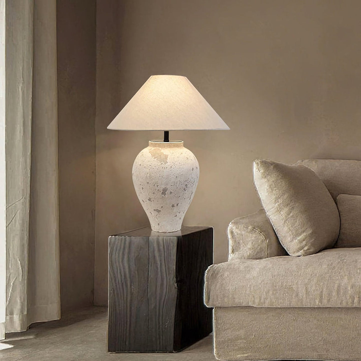 Tuscan Stone Table Lamp - Nuvé
