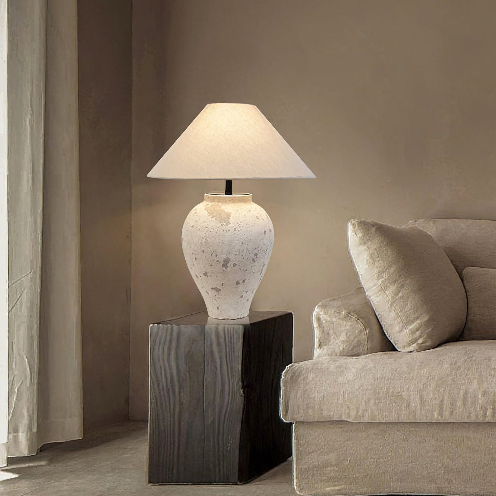 Tuscan Stone Table Lamp - Nuvé