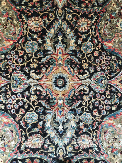 Jabari Kirman (9'07"x13'09") black/multicolor