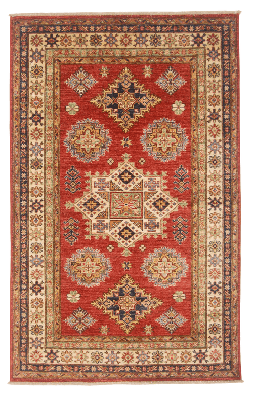 Super Kazak (3'11"x6'02") red/ivory - Nuvé