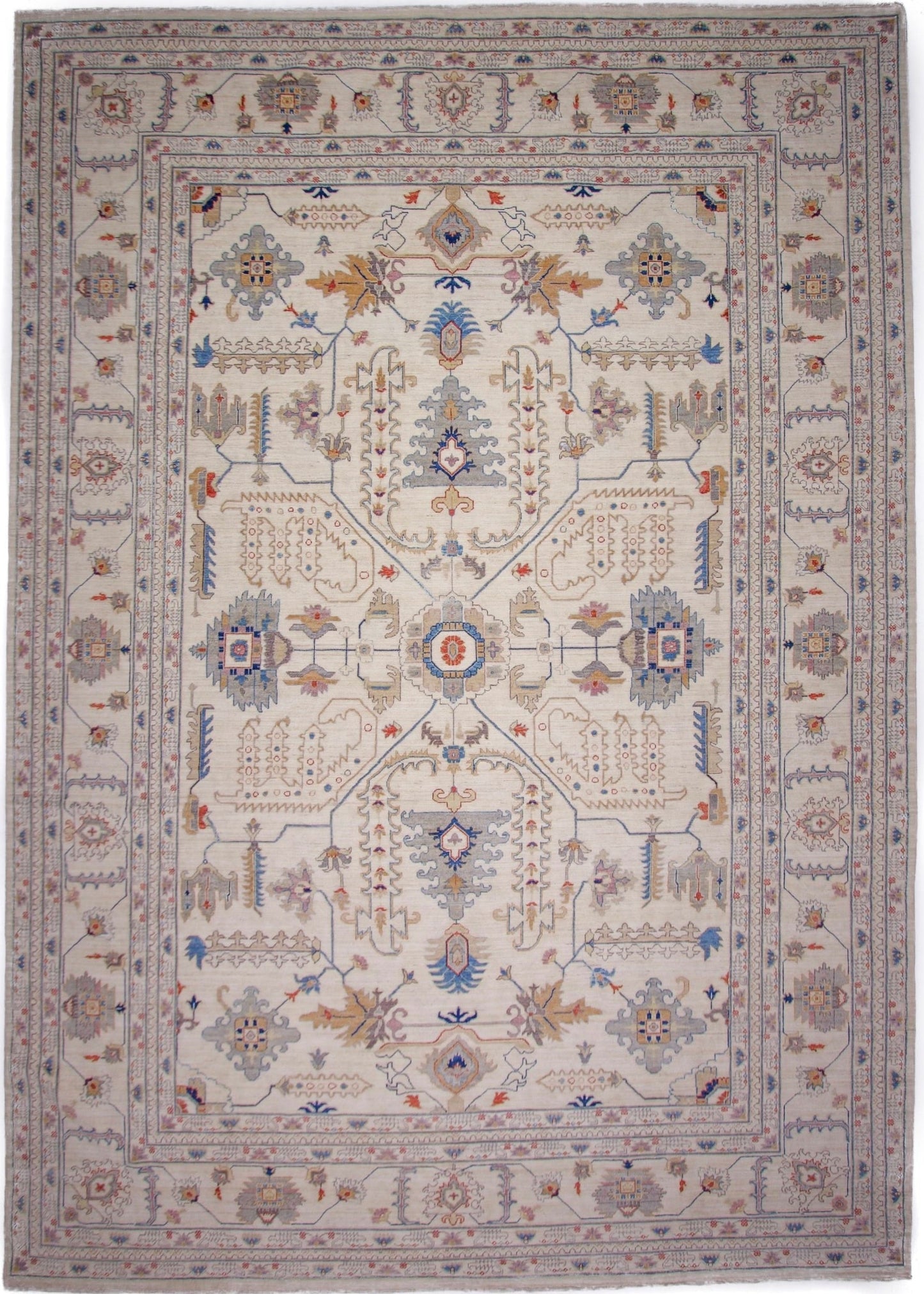 Afgahn Oushak (9'10"x14'00") ivory