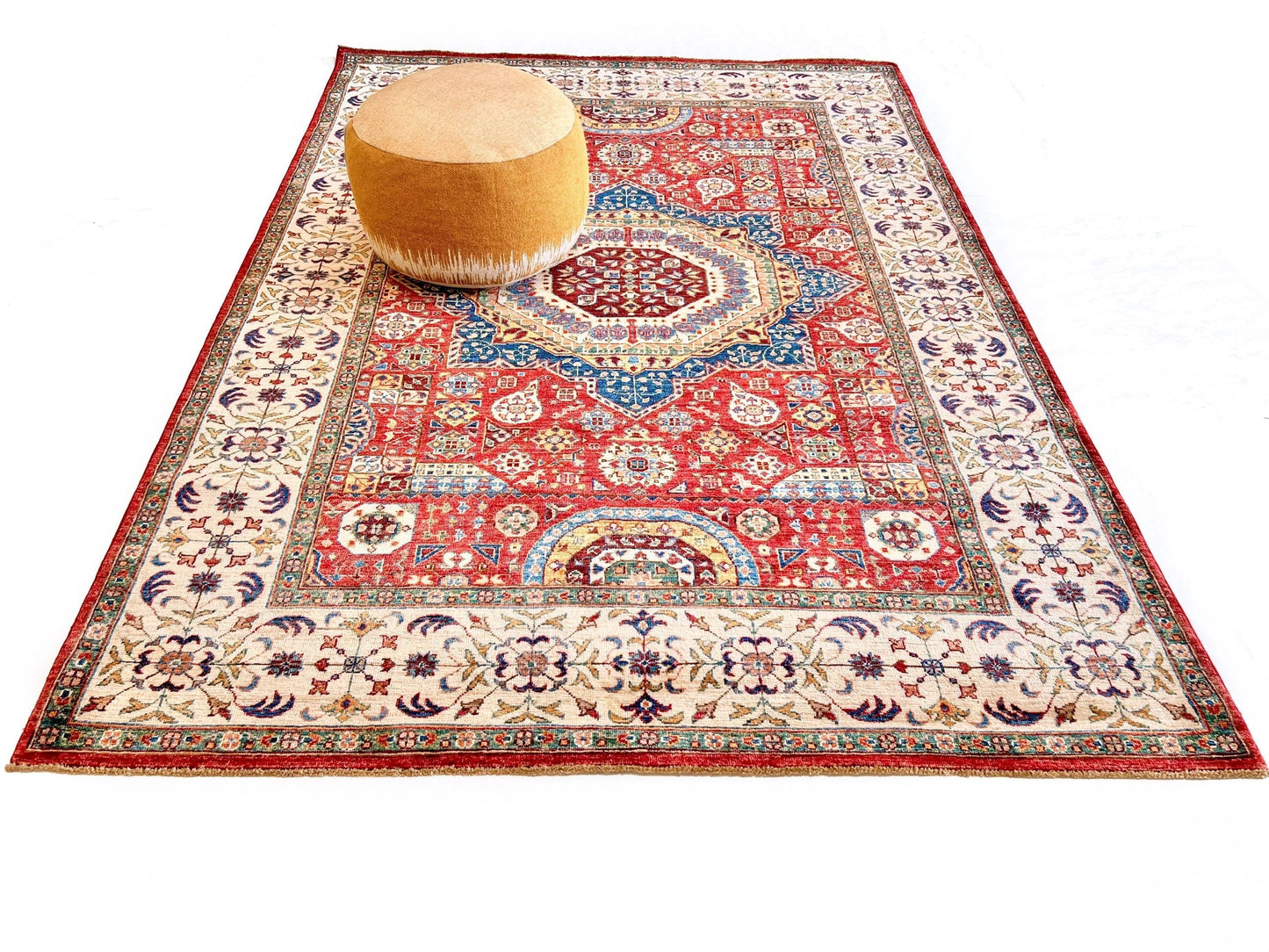 Mamluk (5'10"x8'02") red/ivory