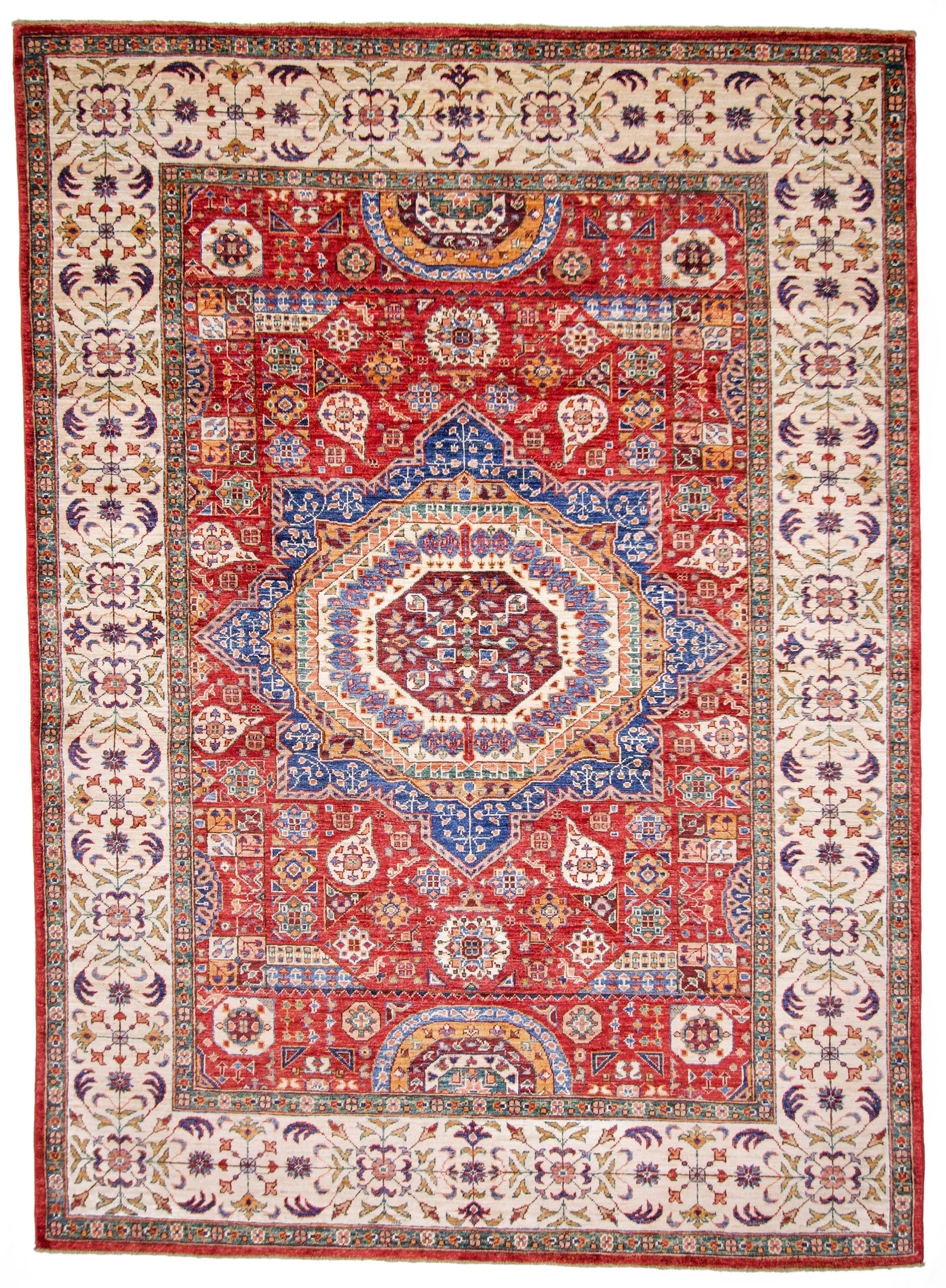Mamluk (5'10"x8'02") red/ivory - Nuvé