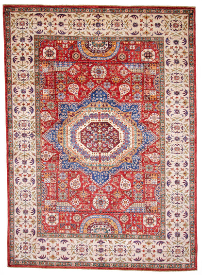 Mamluk (5'10"x8'02") red/ivory - Nuvé