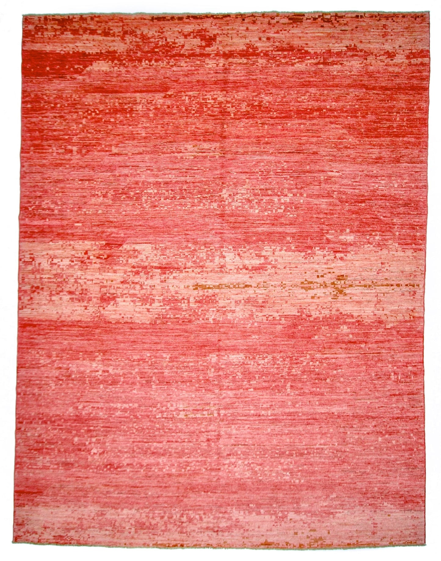 Modern Afghan Gabbeh (9'01"x11'10") coral - Nuvé