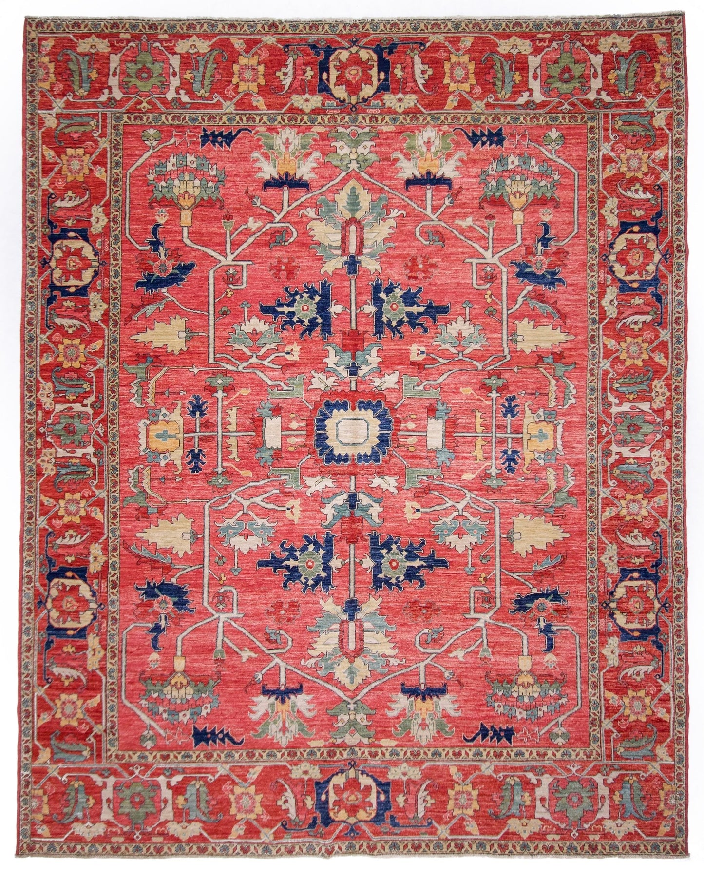 Afghan Heriz (8'00"x10'00") lt.red/red - Nuvé