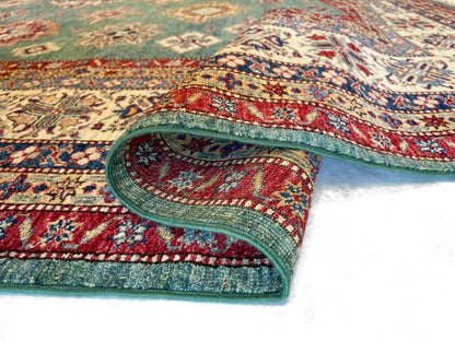 Super Kazak (10x13) green/ivory