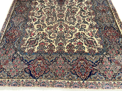 Vintage Persian Kerman (12'09"x21'05") ivory/pastel - Nuvé
