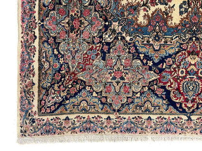 Vintage Persian Kerman (12'09"x21'05") ivory/pastel - Nuvé
