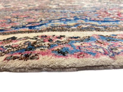 Vintage Persian Kerman (12'09"x21'05") ivory/pastel - Nuvé