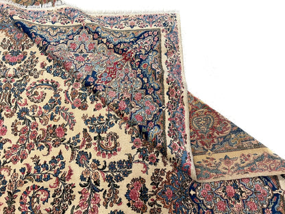 Vintage Persian Kerman (12'09"x21'05") ivory/pastel - Nuvé