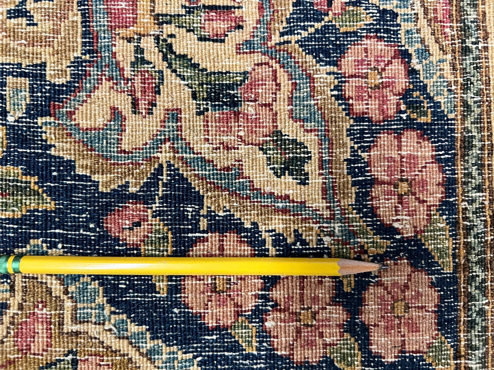 Vintage Persian Kerman (12'09"x21'05") ivory/pastel - Nuvé