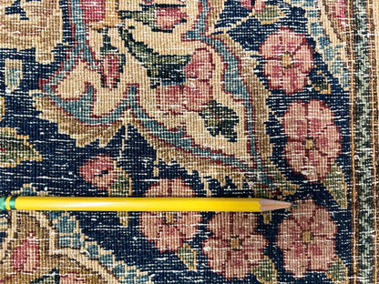 Vintage Persian Kerman (12'09"x21'05") ivory/pastel - Nuvé