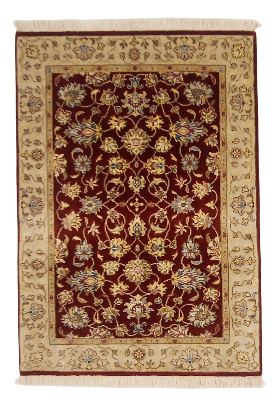 Wool w. silk Kumkapi red/gld 2x3 - Nuvé