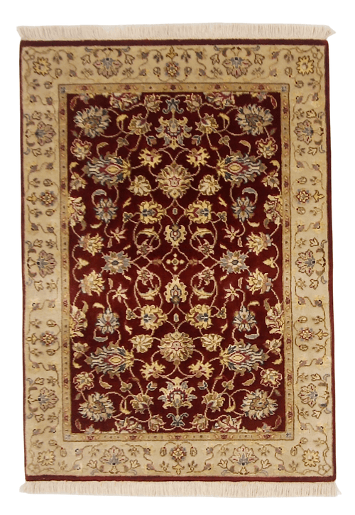 Wool w. silk Kumkapi red/gld 2x3 - Nuvé