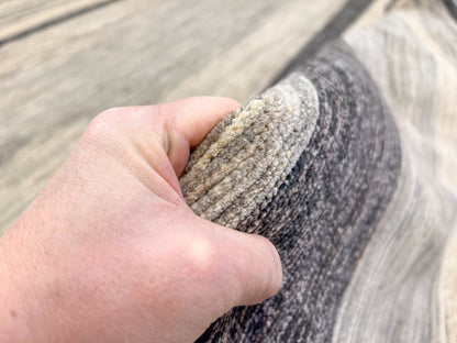 Modern Striped Gabbeh (8'02"x9'11") undyed/natural - Nuvé