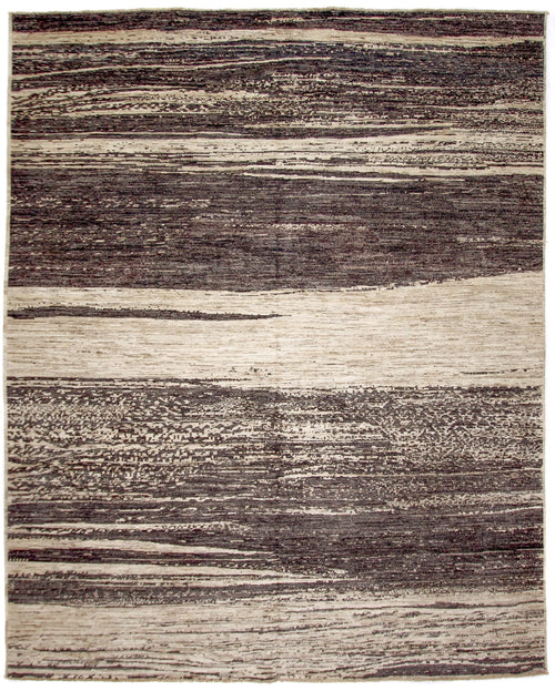 Modern Afghan Gabbeh (8'00"x9'10") dark natural/undyed - Nuvé