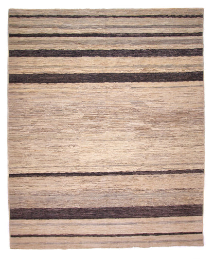 Modern Striped Gabbeh (8'02"x9'11") undyed/natural - Nuvé