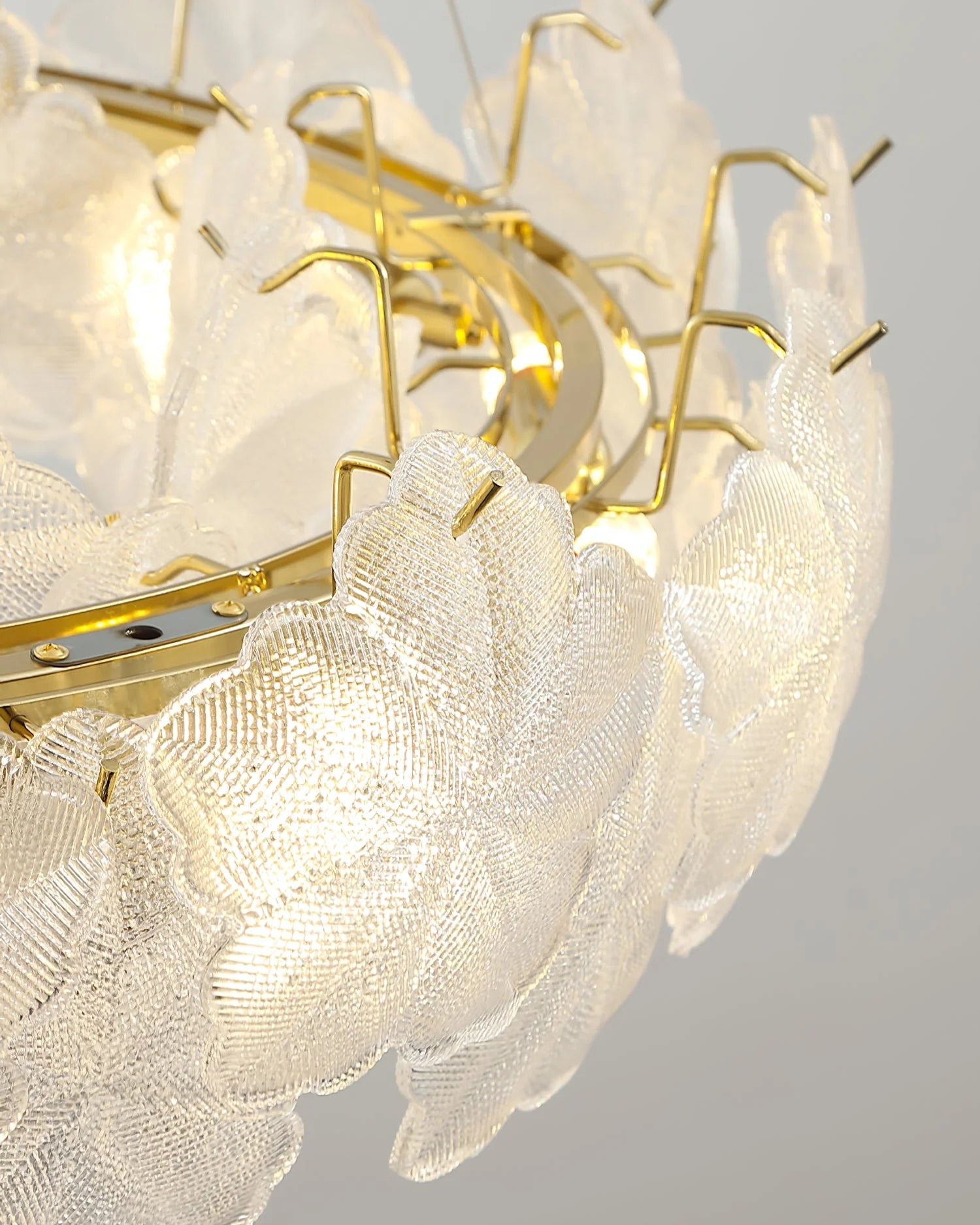 Valery Glass Petal Leaf Chandelier - Nuvé