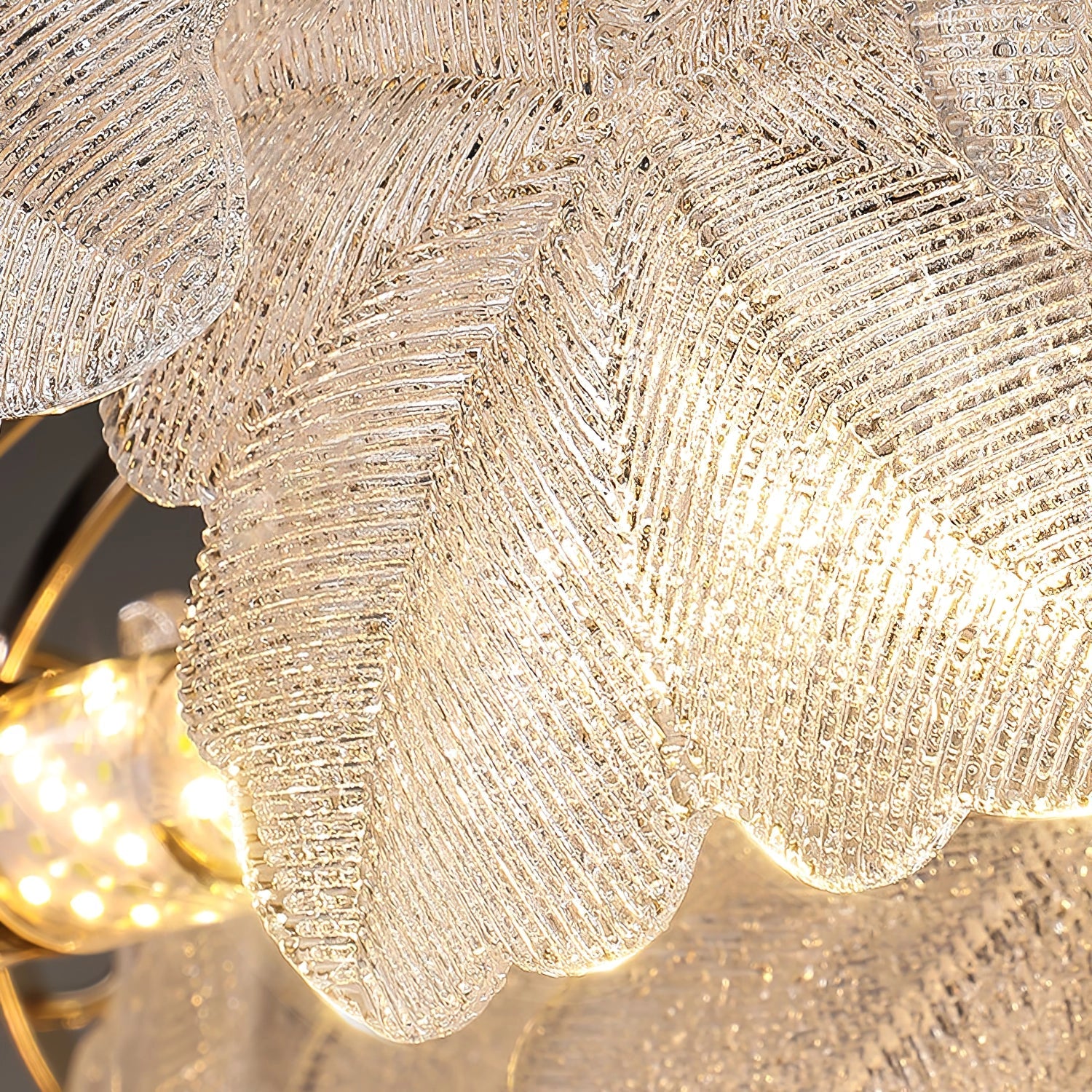 Valery Glass Petal Leaf Chandelier - Nuvé