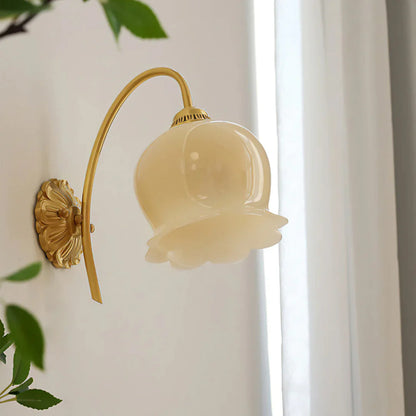 Valley Flower Brass Wall Lamp