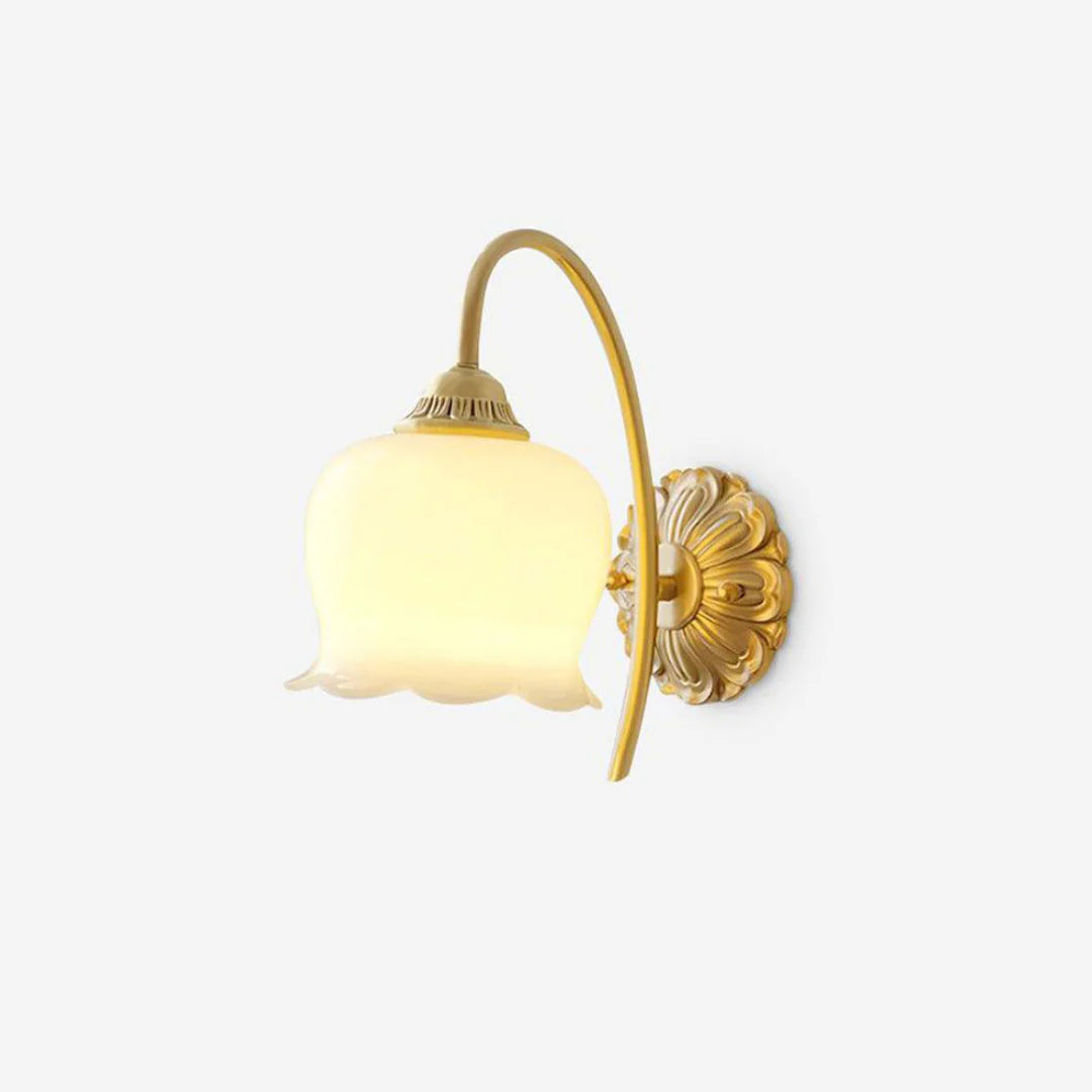 Valley Flower Brass Wall Lamp