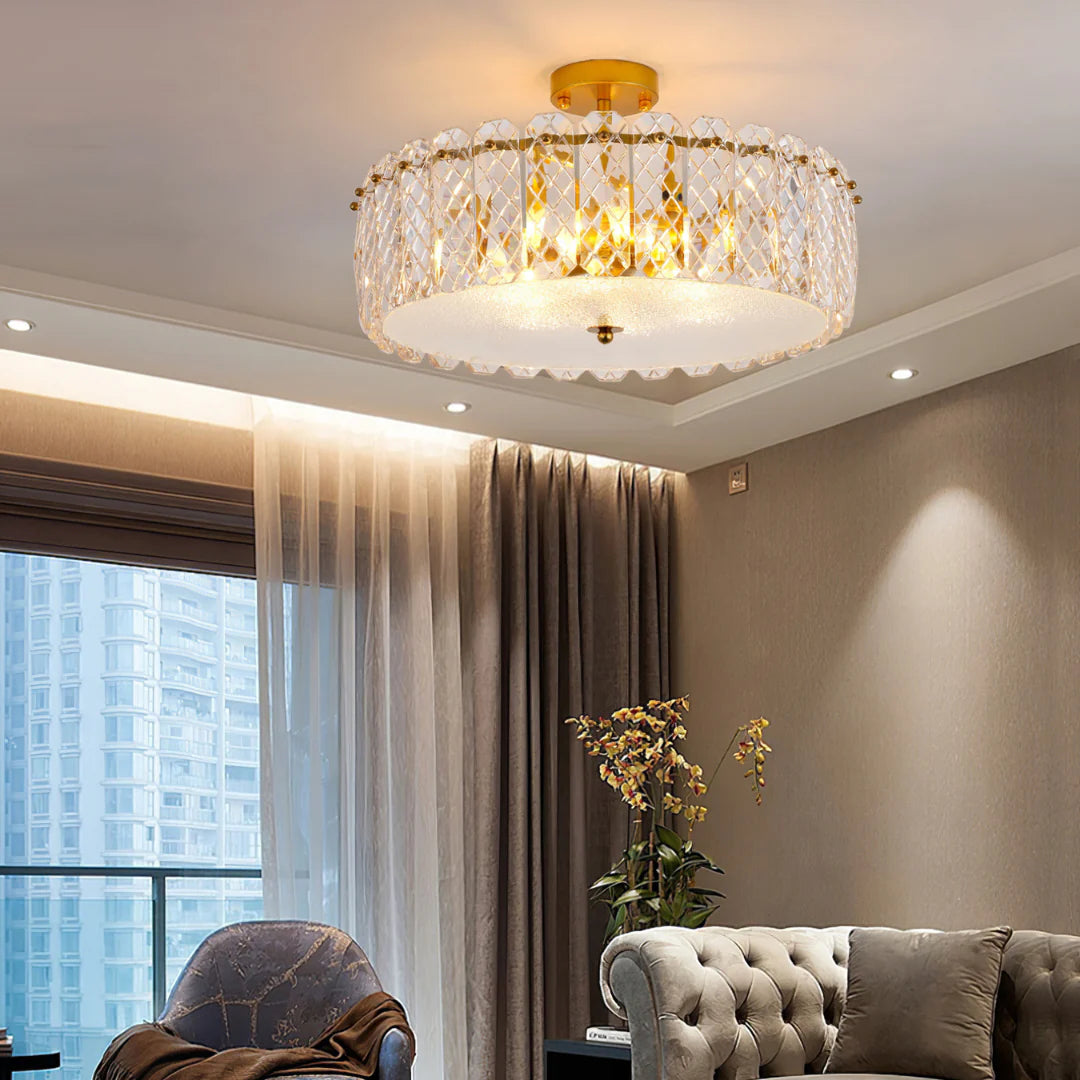 Velez Crystal Ceiling Lamp - Nuvé