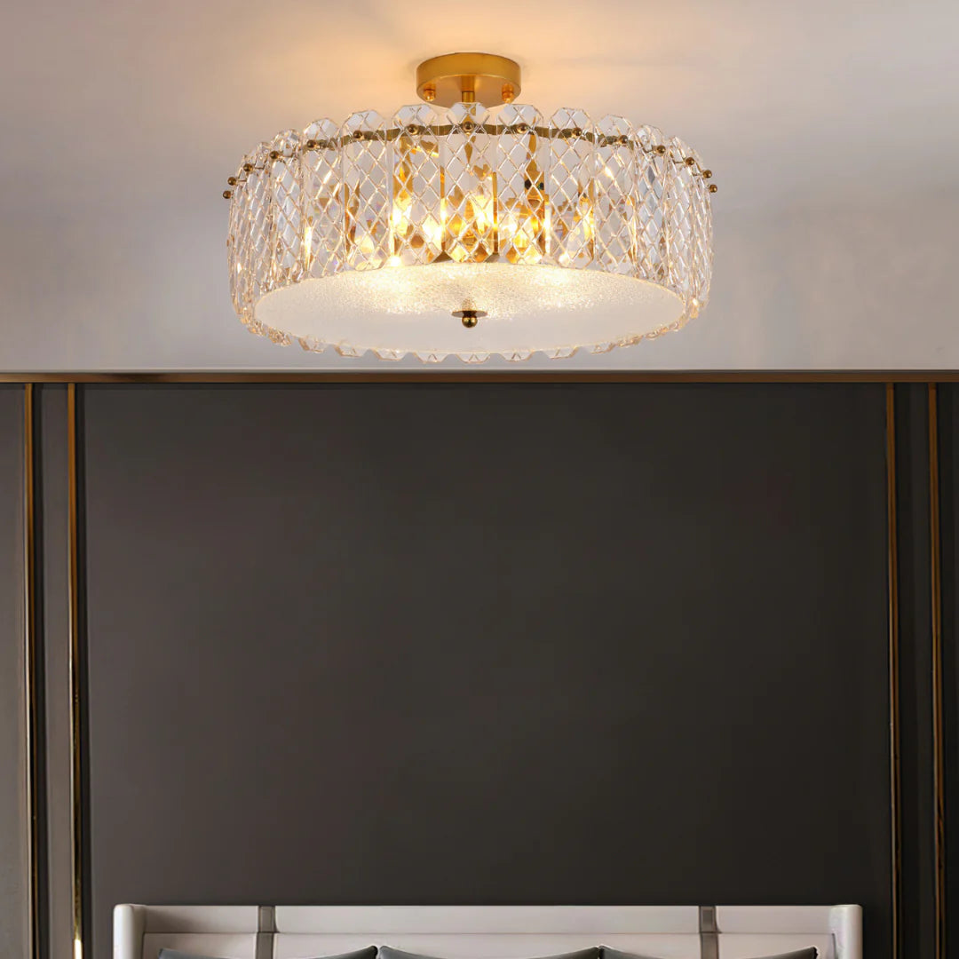 Velez Crystal Ceiling Lamp - Nuvé