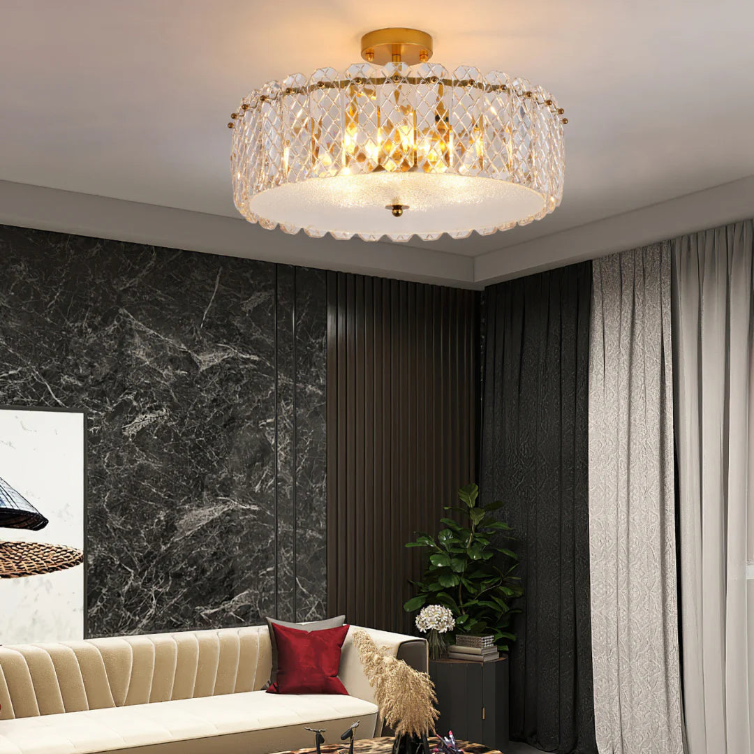 Velez Crystal Ceiling Lamp - Nuvé