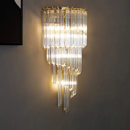 Tapered Alana Crystal Wall Lamp - Nuvé