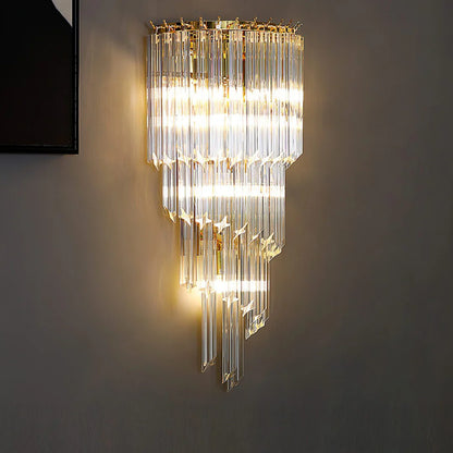 Tapered Alana Crystal Wall Lamp - Nuvé
