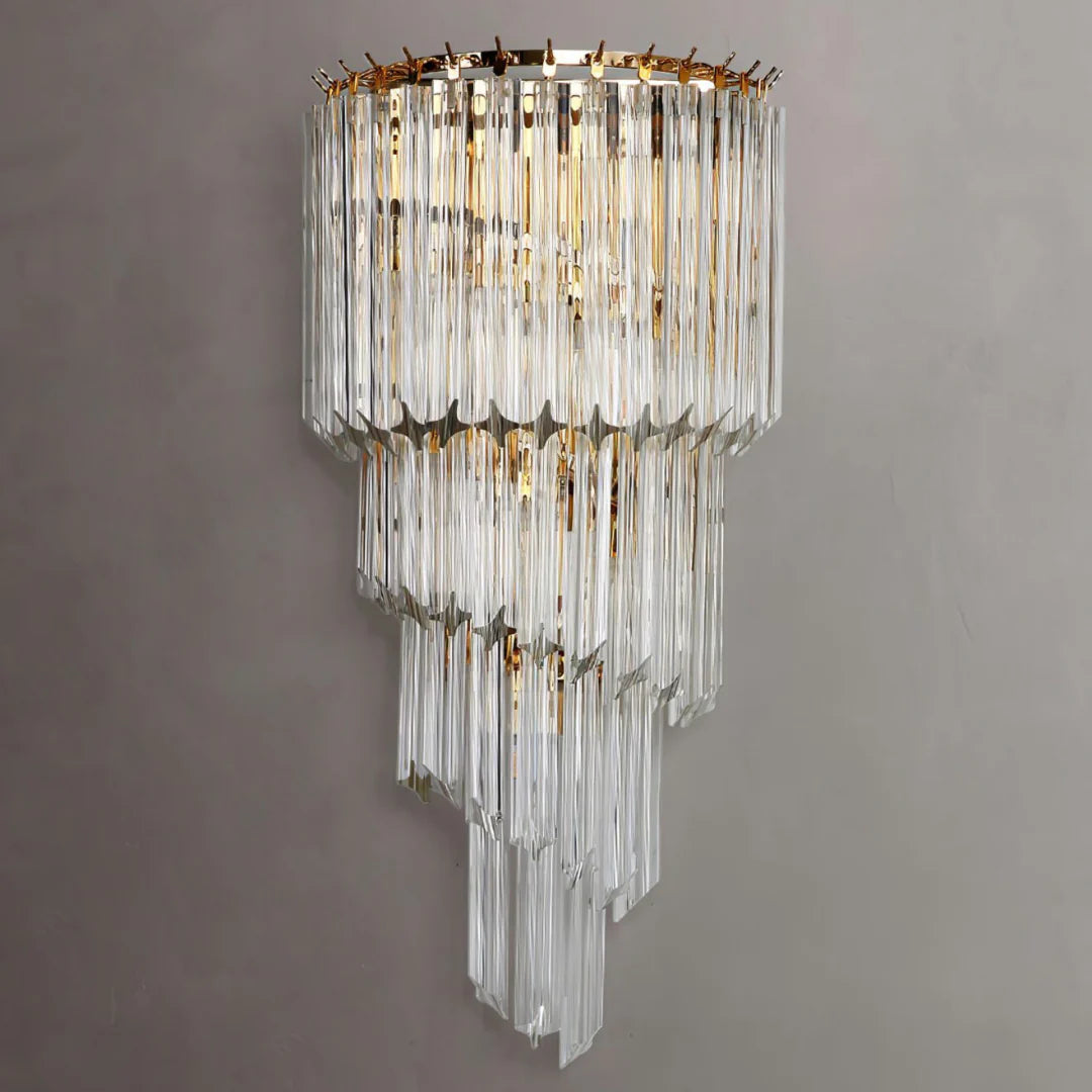 Tapered Alana Crystal Wall Lamp - Nuvé