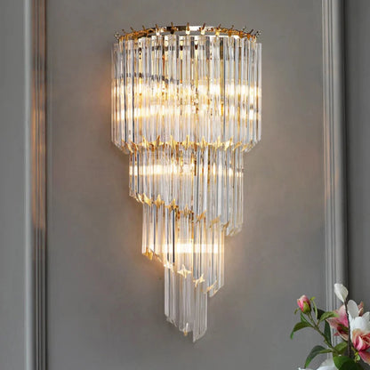 Tapered Alana Crystal Wall Lamp - Nuvé