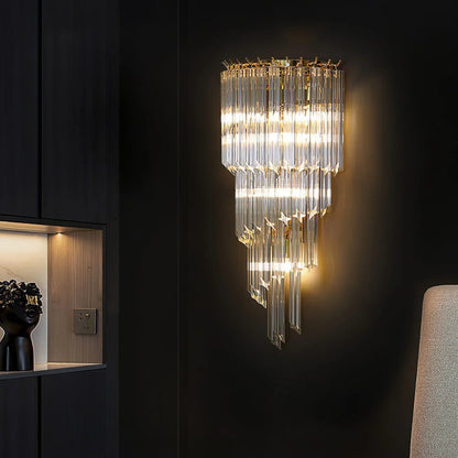Tapered Alana Crystal Wall Lamp - Nuvé