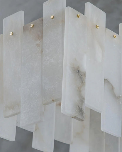 Modern Alabaster Venus Linear Chandelier - Nuvé