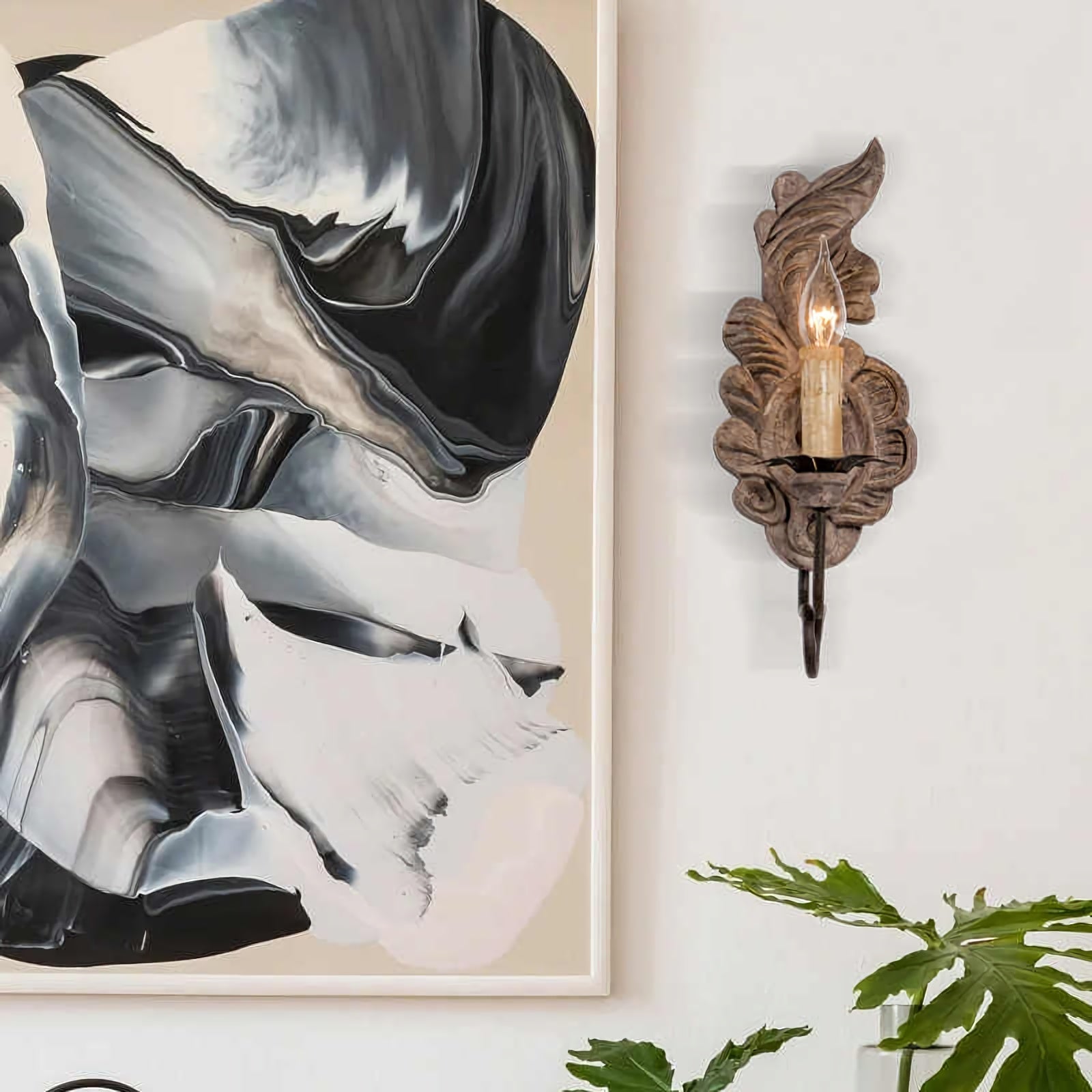 Verdure Wood Vintage Wall Lamp - Nuvé