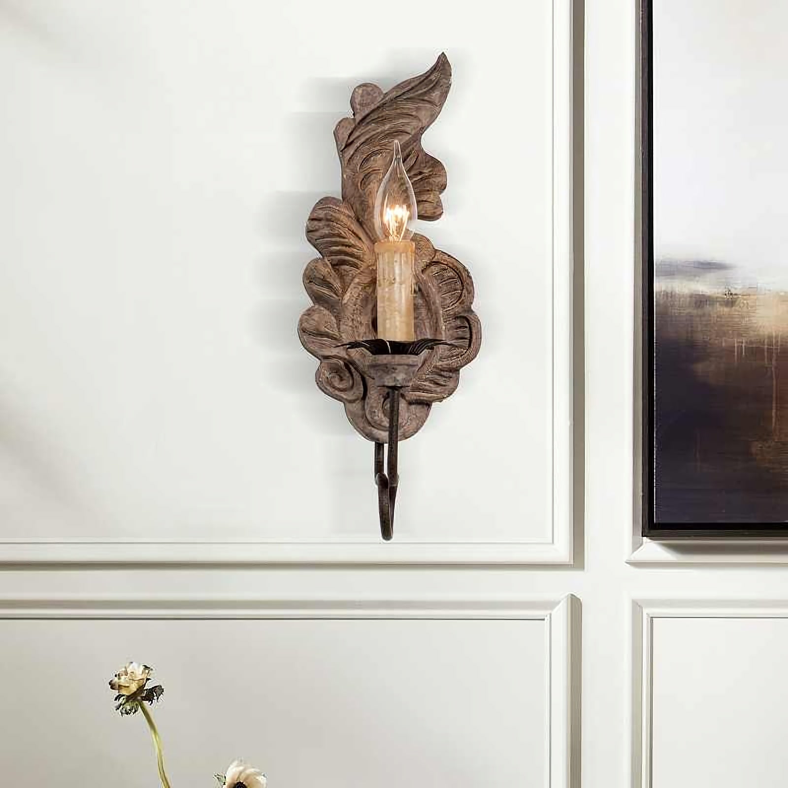Verdure Wood Vintage Wall Lamp - Nuvé