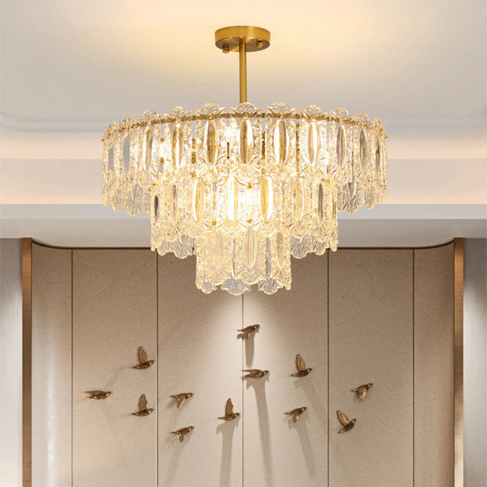 Vienna Glass Petals Chandelier - Nuvé