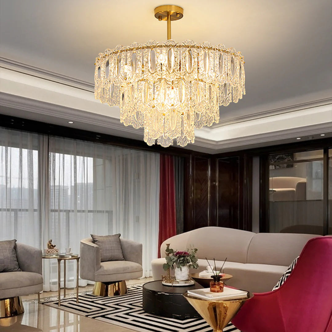 Vienna Glass Petals Chandelier - Nuvé