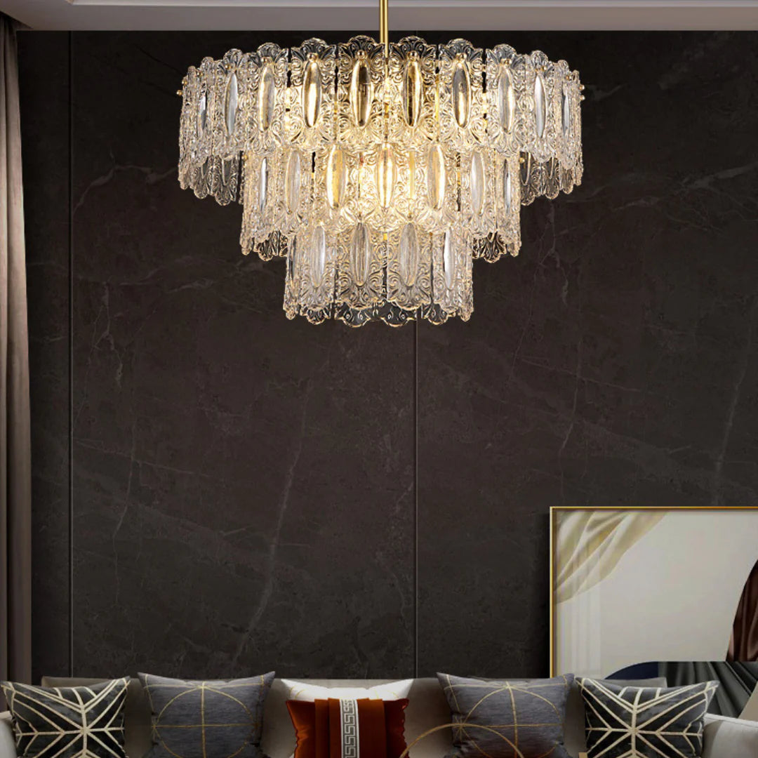 Vienna Glass Petals Chandelier - Nuvé