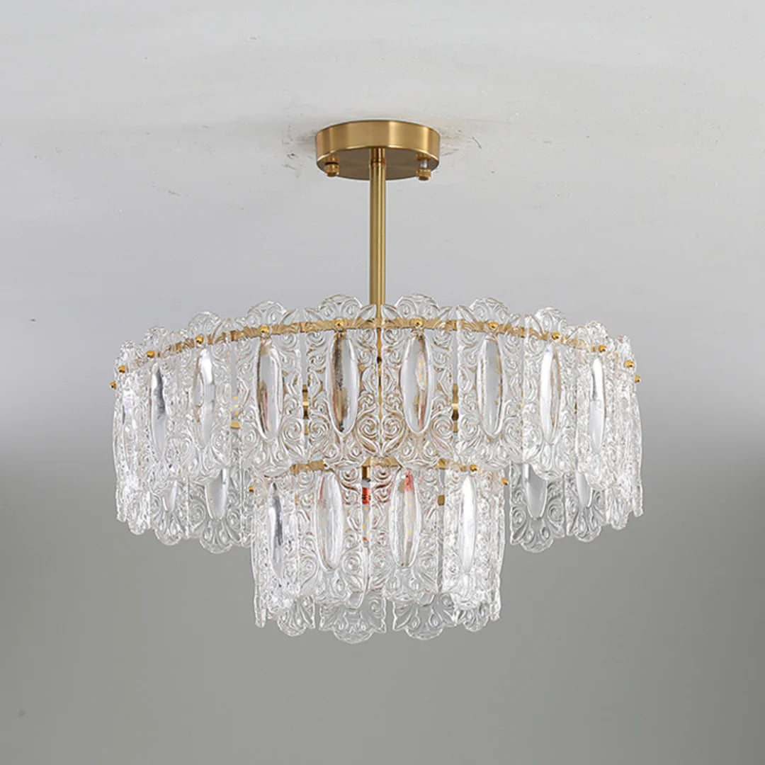 Vienna Glass Petals Chandelier - Nuvé