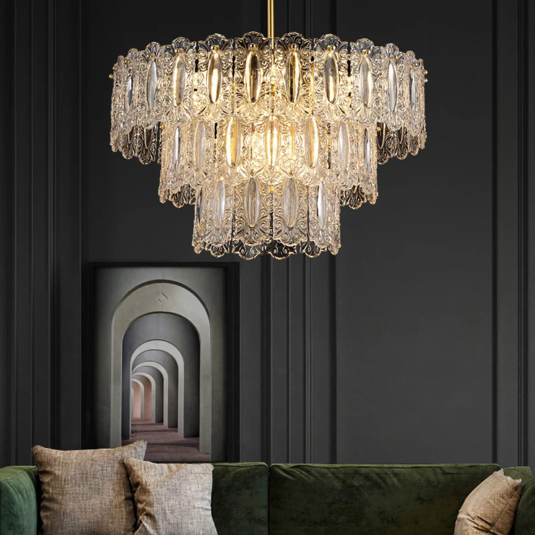 Vienna Glass Petals Chandelier - Nuvé