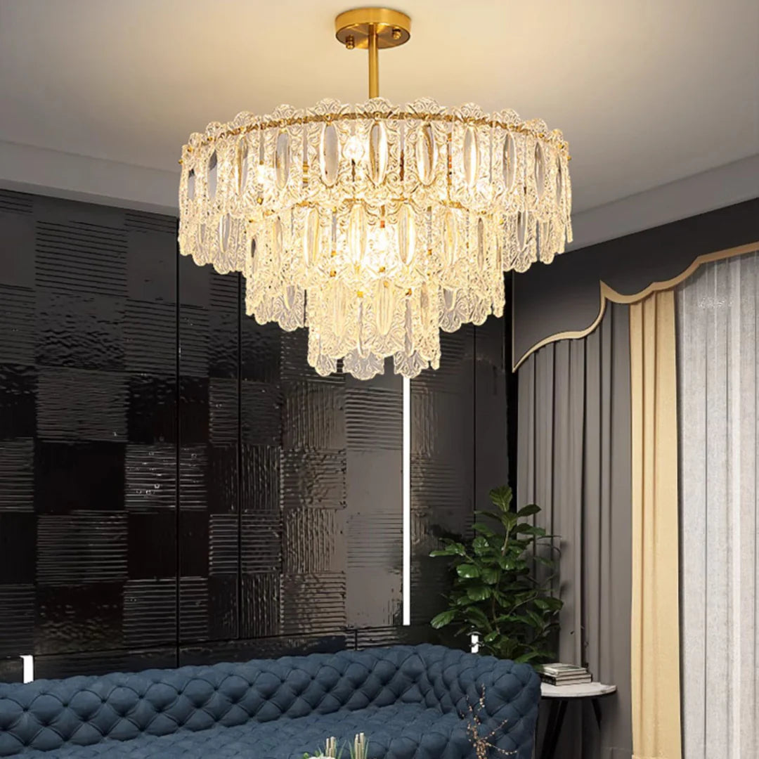 Vienna Glass Petals Chandelier - Nuvé