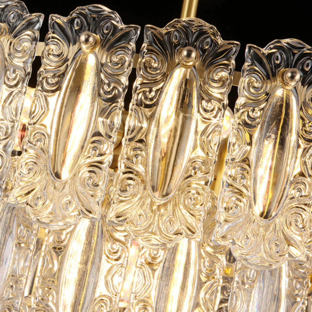 Vienna Glass Petals Chandelier - Nuvé